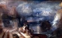 212/turner, joseph mallord william - the parting of hero and leander from the greek of musaeus